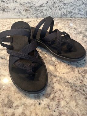 Teva Women's Black Strappy Sport Sandals